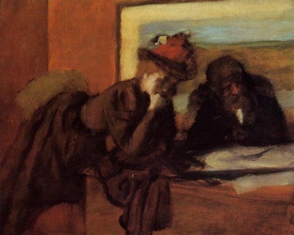 Main Product Photo of Conversation Painting by Edgar Degas
