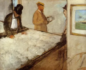 Cotton Merchants in New Orleans by Edgar Degas Oil Painting