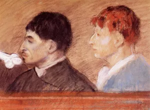 Criminal Physiognomies painting by Edgar Degas