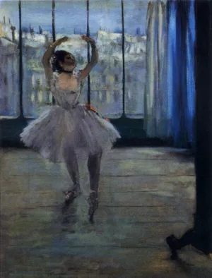 Dancer At The Photographer's Studio by Edgar Degas Oil Painting