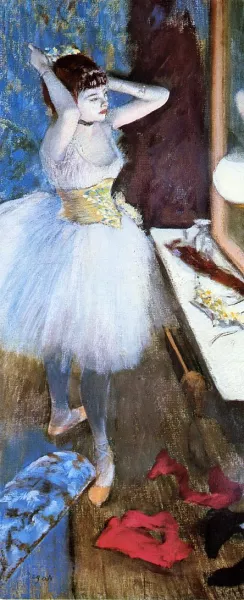 Dancer in Her Dressing Room by Edgar Degas Oil Painting