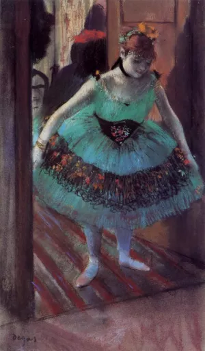 Dancer Leaving Her Dressing Room by Edgar Degas - Oil Painting Reproduction