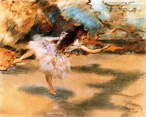 Dancer on Point by Edgar Degas - Oil Painting Reproduction