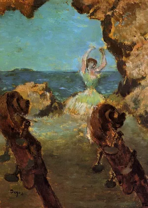 Dancer on Stage by Edgar Degas Oil Painting