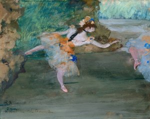 Dancer Onstage by Edgar Degas Oil Painting