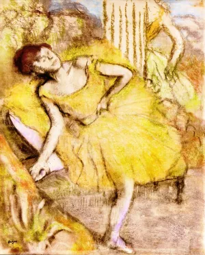 Dancer Resting by Edgar Degas Oil Painting