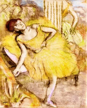 Dancer Resting by Edgar Degas - Oil Painting Reproduction