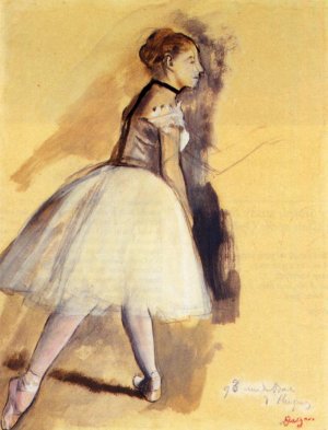 Dancer Standing Study by Edgar Degas Oil Painting