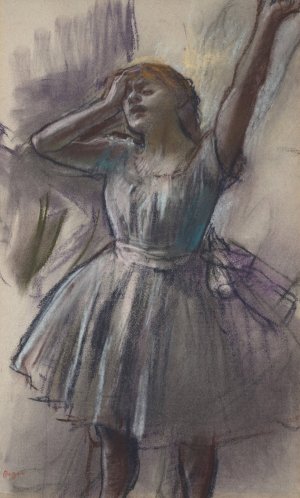 Dancer Stretching by Edgar Degas Oil Painting
