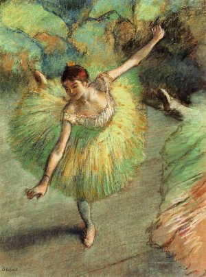 Dancer Tilting Oil painting by Edgar Degas