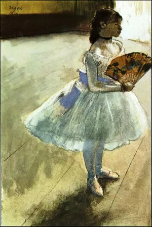 Dancer with a Fan by Edgar Degas Oil Painting