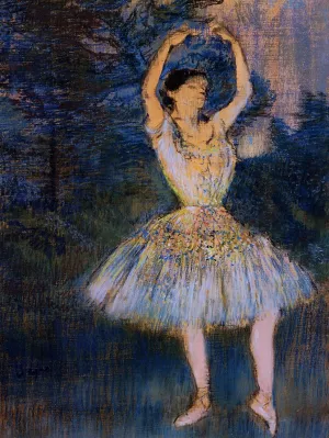 Dancer with Raised Arms by Edgar Degas Oil Painting