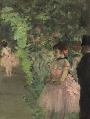 Dancers Backstage by Edgar Degas Oil Painting