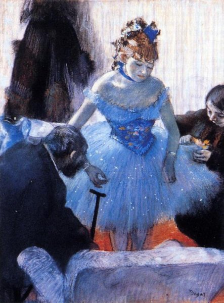 Dancer's Dressing Room by Edgar Degas - Hand-Painted Oil Painting Reproduction