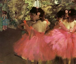 Dancers in Pink painting by Edgar Degas