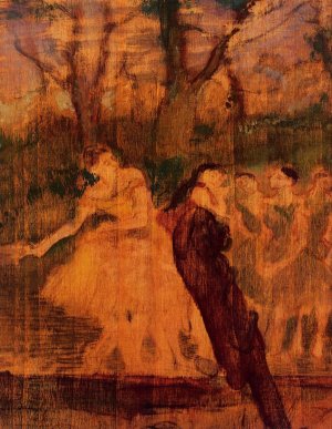 Dancers on the Scenery by Edgar Degas Oil Painting