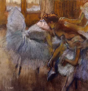 Dancers Relaxing Oil painting by Edgar Degas