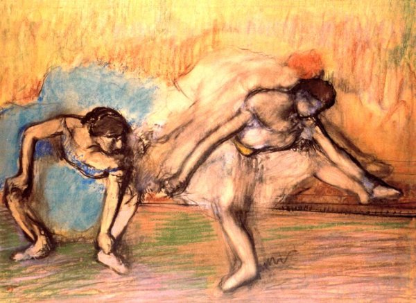 Dancers Resting II by Edgar Degas - Hand-Painted Oil Painting Reproduction