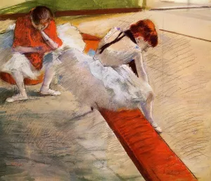Dancers Resting by Edgar Degas - Oil Painting Reproduction