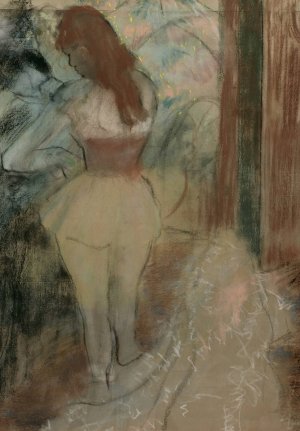 Danseuse S'habillant by Edgar Degas Oil Painting