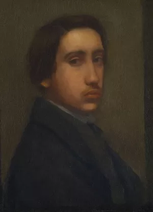 Degas a la redingote noire by Edgar Degas Oil Painting