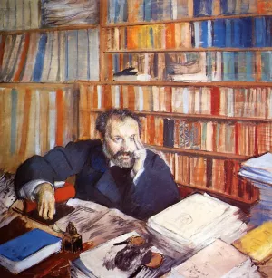 Edmond Duranty by Edgar Degas Oil Painting