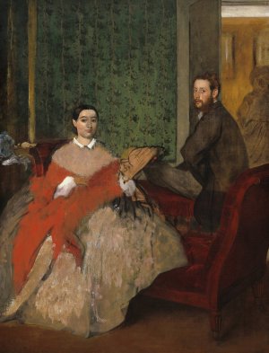 Edmondo and Therese Morbilli by Edgar Degas Oil Painting