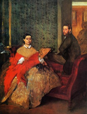 Edmondo and Therese Morbilli by Edgar Degas Oil Painting
