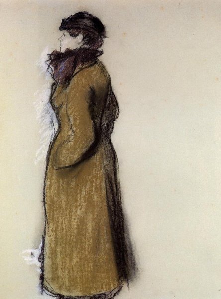 Ellen Andree by Edgar Degas - Hand-Painted Oil Painting Reproduction