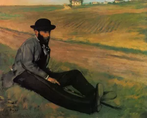Eugene Manet by Edgar Degas - Oil Painting Reproduction