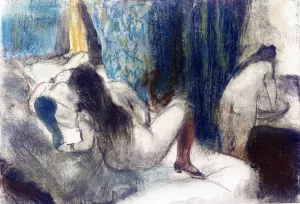 Female Nudes by Edgar Degas - Oil Painting Reproduction