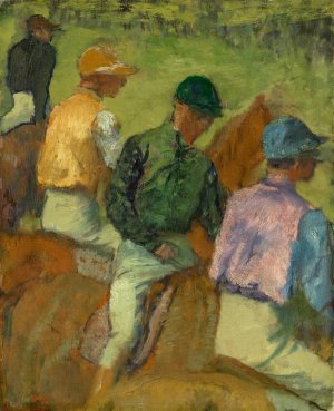 Four Jockeys by Edgar Degas Oil Painting