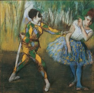 Harlekin Und Colombine by Edgar Degas Oil Painting
