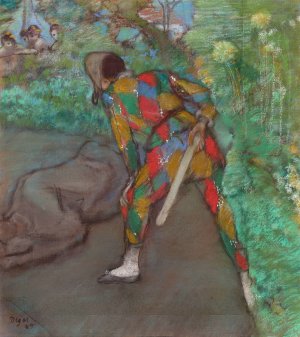 Harlequin by Edgar Degas Oil Painting