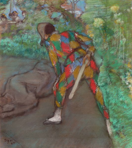 Harlequin  by Edgar Degas - Hand-Painted Oil Painting Reproduction
