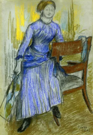 Helene Rouart Mme. Marin by Edgar Degas - Oil Painting Reproduction