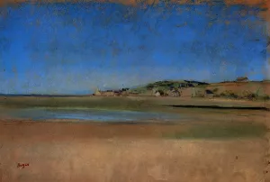 Houses by the Seaside by Edgar Degas Oil Painting