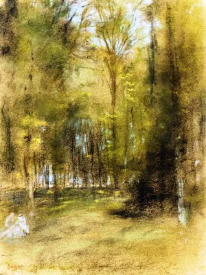 In the Woods by Edgar Degas - Oil Painting Reproduction