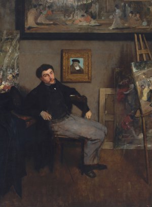 James-Jacques-Joseph Tissot by Edgar Degas Oil Painting