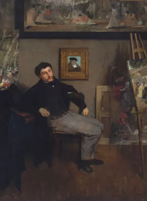 James-Jacques-Joseph Tissot by Edgar Degas Oil Painting
