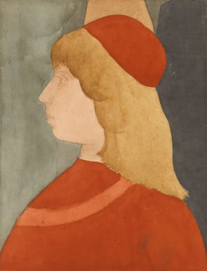 Jeune Homme, Vu De Profil; Copie D'apres 'les Funerailles De St. Baernardin'De Pinturicchio by Edgar Degas Oil Painting