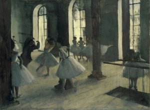 La Repetition Au Foyer De La Danse by Edgar Degas Oil Painting