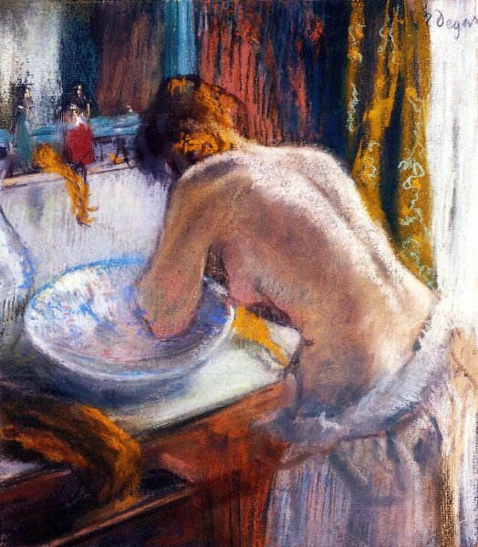 Main Product Photo of La Toilette    Painting by Edgar Degas