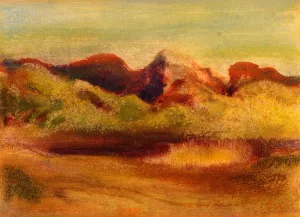 Lake and Mountains painting by Edgar Degas