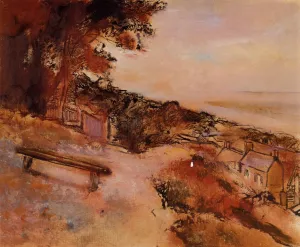 Landscape by the Sea by Edgar Degas Oil Painting