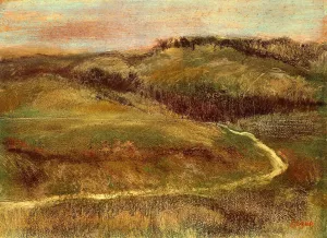 Landscape by Edgar Degas Oil Painting