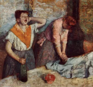 Laundry Girls Ironing by Edgar Degas - Oil Painting Reproduction