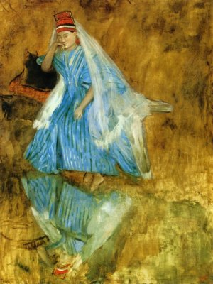 Mademoiselle Fiocre in the Ballet The Source Study by Edgar Degas Oil Painting
