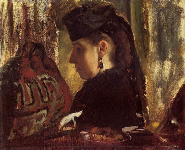 Mademoiselle Marie Dihau by Edgar Degas - Hand-Painted Oil Painting Reproduction