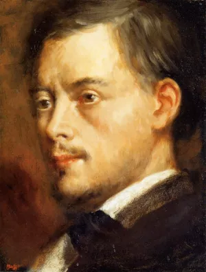 Man's Head painting by Edgar Degas